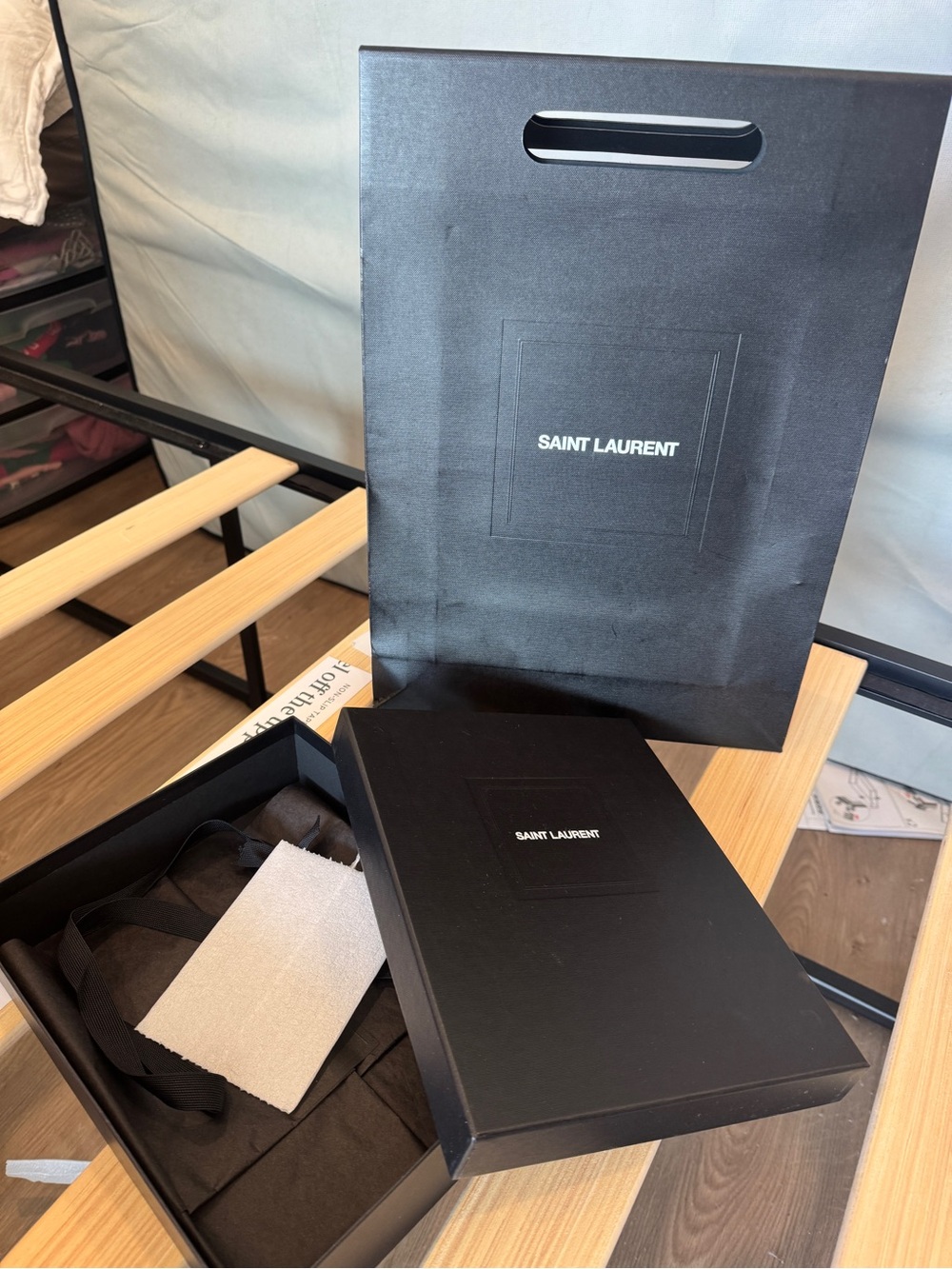 Louis Vuitton & Saint Laurent DESIGNER original bags and boxes